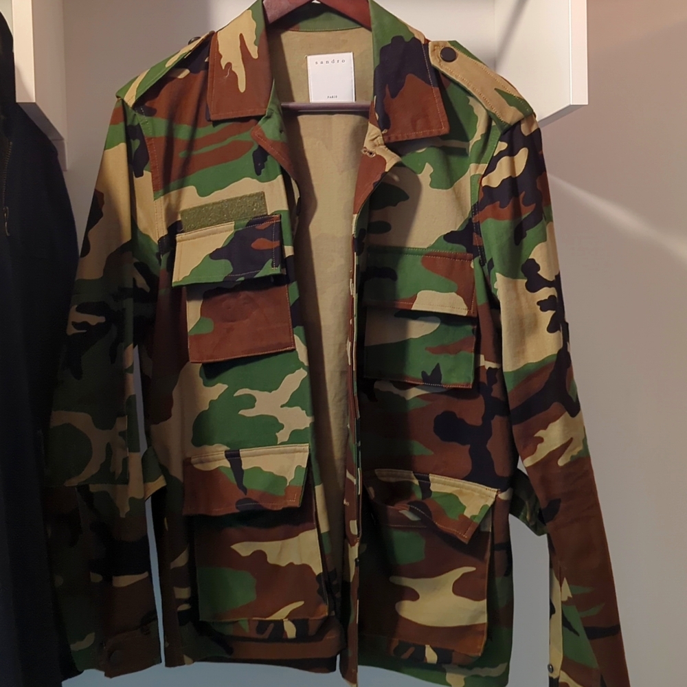 Sandro Camo Chore Jacket